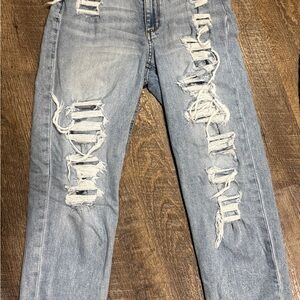 Pre-Owned Joe’s Jeans Distressed Light Blue Jeans Size 8